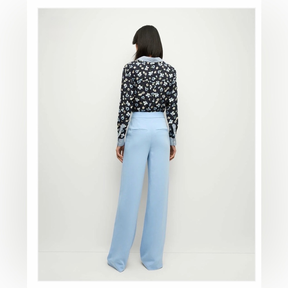 Veronica Beard Edia Pant in Blue Sky, size 4 Perfect Spring Summer Color - Picture 4 of 10